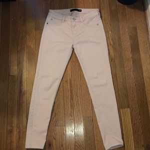 Light pink skinny jeans